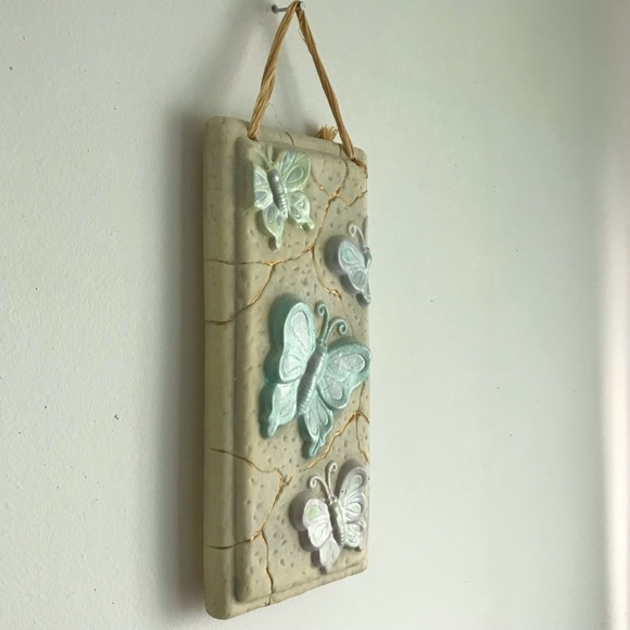 Ceramic Butterfly Wall Plaque - Picture 2 of 12